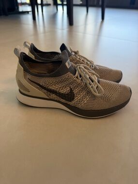 Nike Grey and Black Flyknit-Inspired Running Sneakers